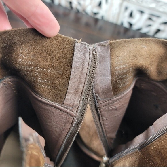 Sole Society Alexi Brown Suede Ankle Bootie Womens Size 8.5 - Picture 9 of 15